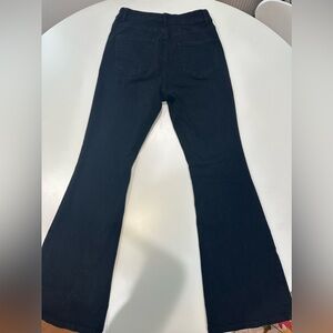 High Rise Curvy Fit Black Bell Bottoms - Size 8 Like New